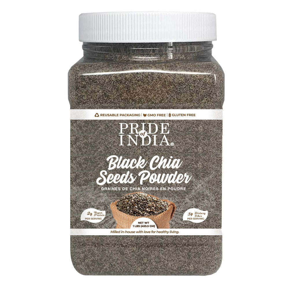 Cold Milled Raw Chia Ground – Omega-3 & Fiber Superfood Jar