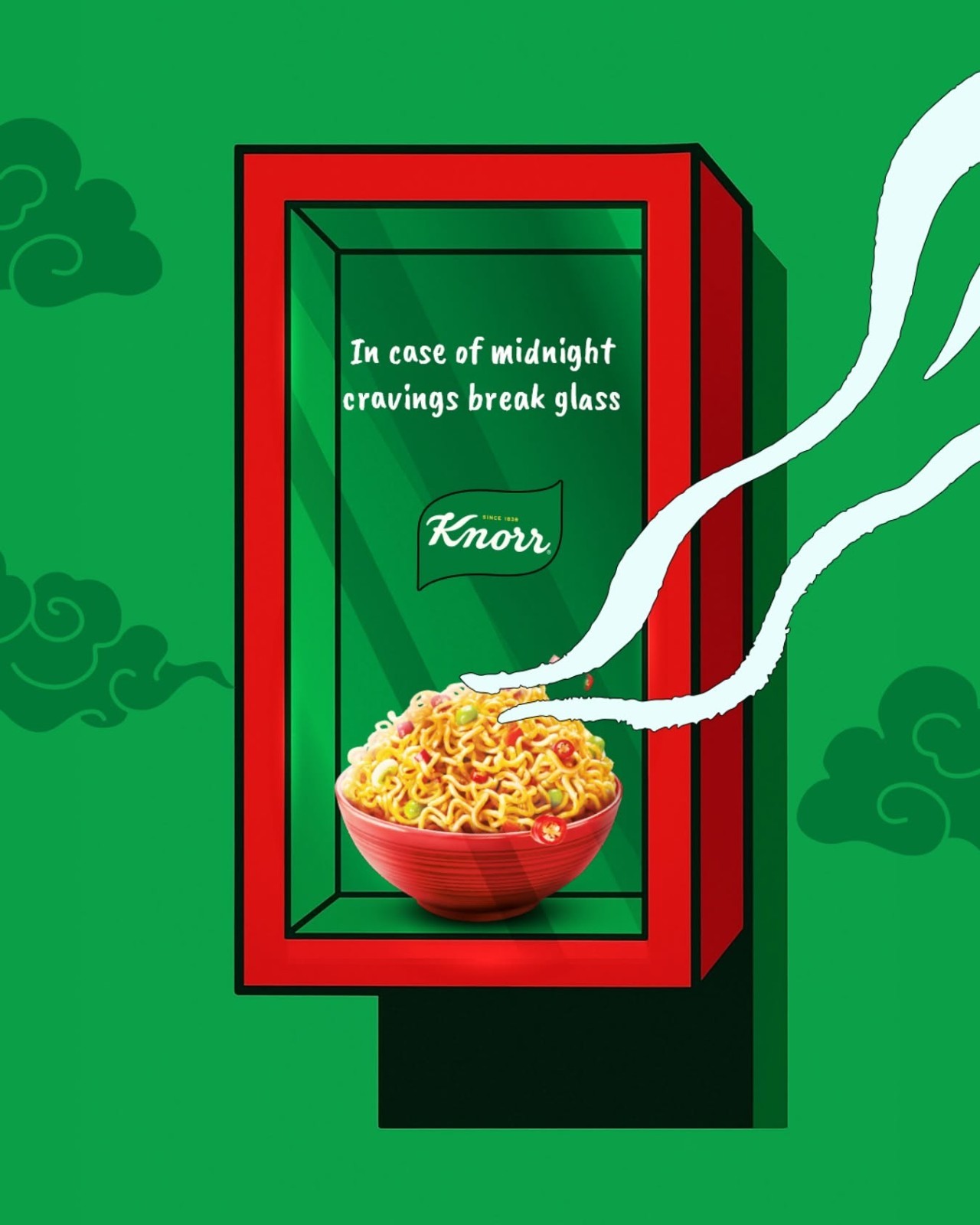 Pack of 3 Knorr Chatt Patta Instant Noodles 50g Halal Tangy Spicy Snack