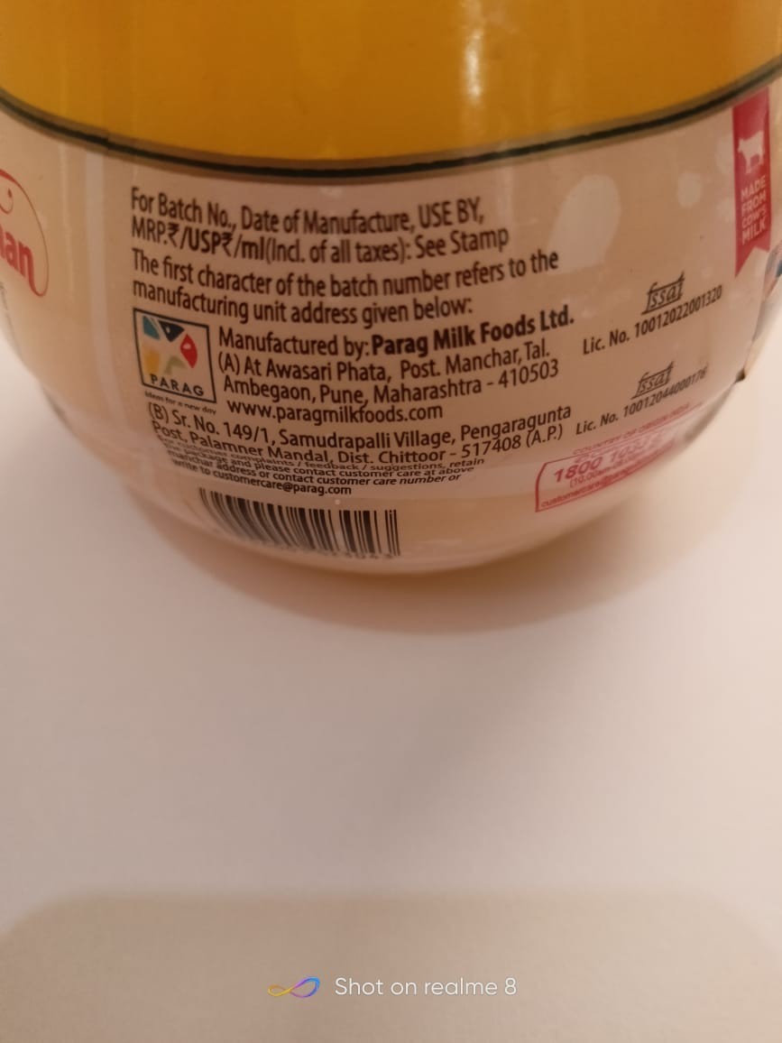 Gowardhan Pure Cow Ghee Jar 500 Ml free ship