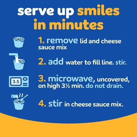 Kraft Original Mac N Cheese Macaroni and Cheese Cups Easy Microwavable Dinner, 8