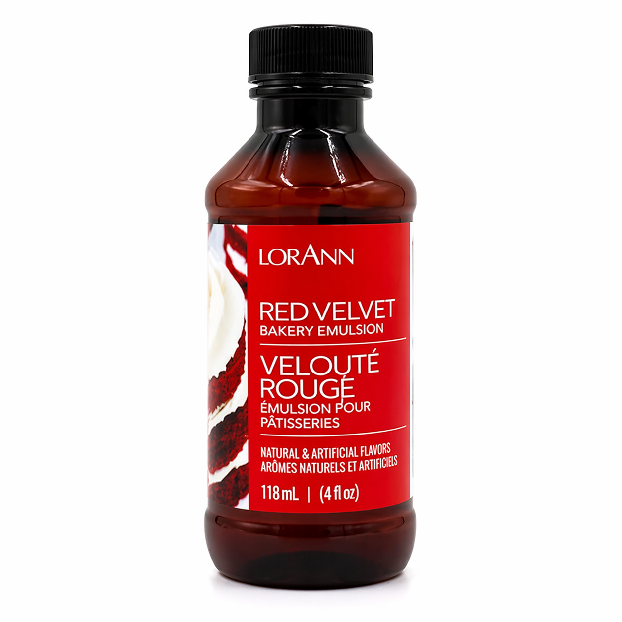 LorAnn Red Velvet Bakery Emulsion 4oz (118ml) Super Strength Flavoring Extract