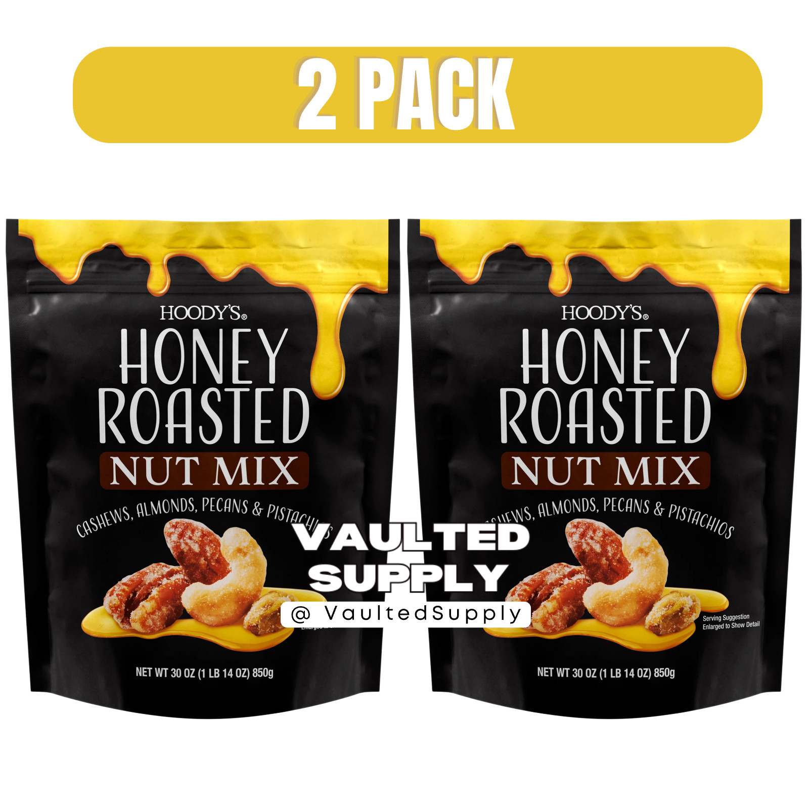 Hoody’s Honey Roasted Nut Mix 2 Pack 30oz Each Costco Size Bulk Nuts
