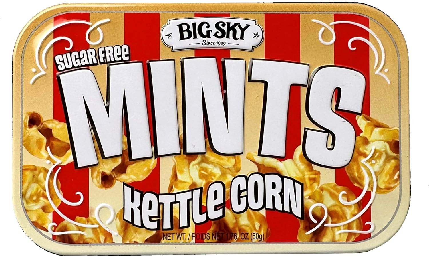 Big Sky Sugar Free Mints Kettlecorn Sugarfree No Artificial Colors or Flavors
