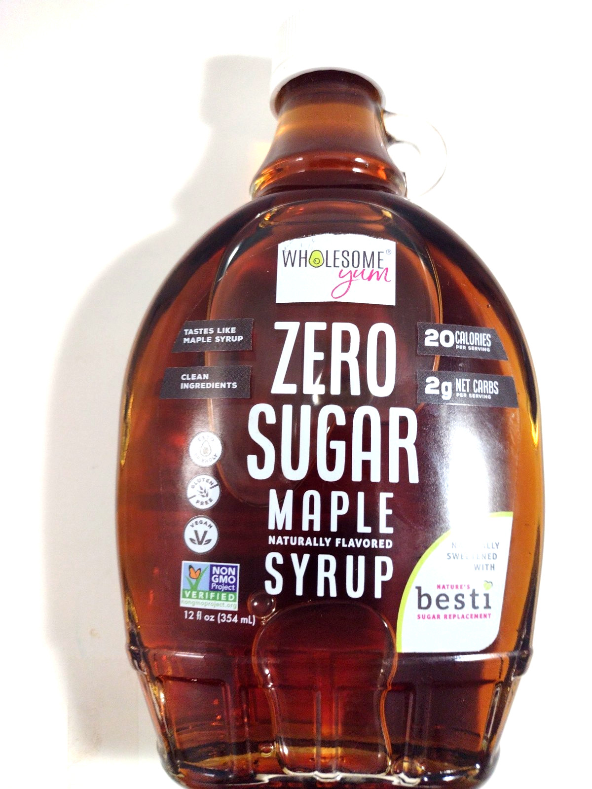 Zero Sugar Maple Syrup, 12 fl oz (354 ml) Expires 9/2028 New