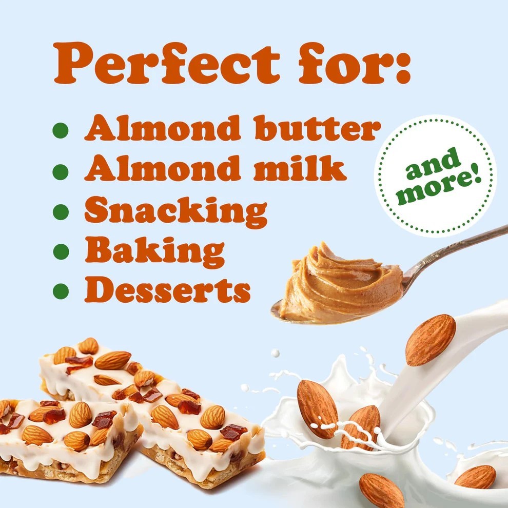 Organic Italian Raw Almonds — Non-GMO, Kosher, Raw, Vegan — by Food to Live
