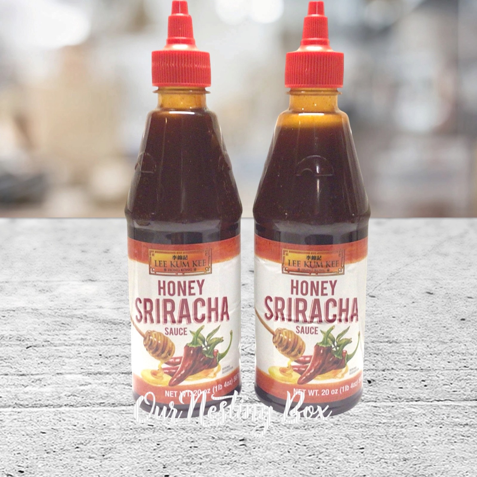 2 Lee Kum Kee Honey Sriracha Chili Sauce 18 Oz – No Preservatives, Non-GMO