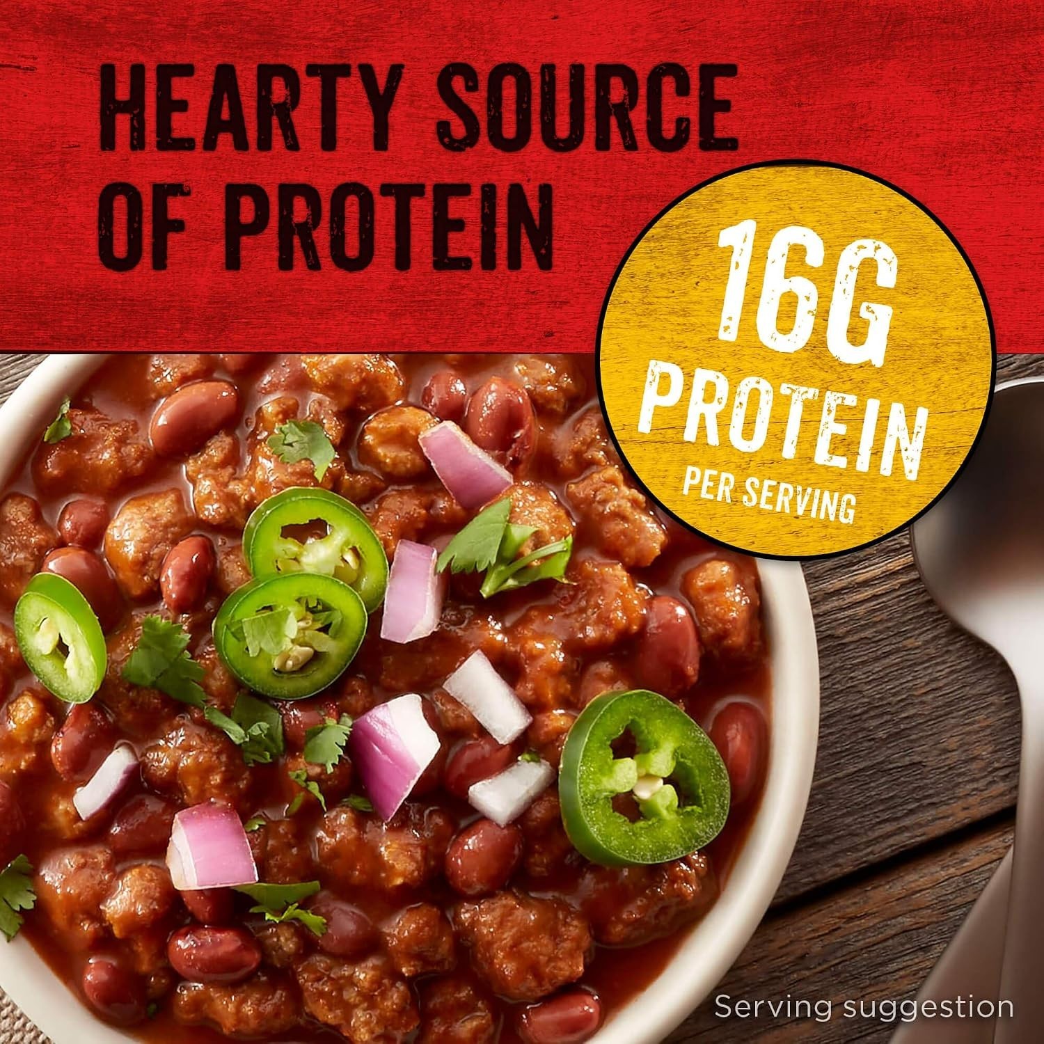 Hormel Chunky Beef Chili with Beans 15 Ounce Cans Pack of 6 Bulk Canned Food