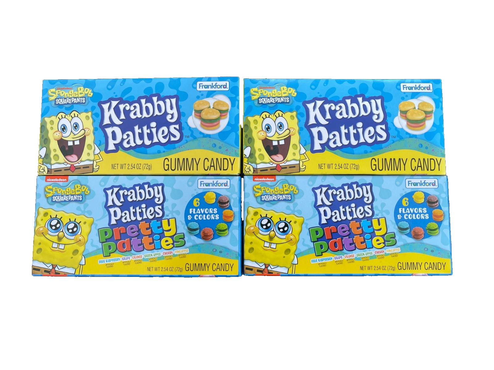 Lot of 4 Mixed SpongeBob SquarePants Krabby Patties 2 Regular & 2 Pretty Patties