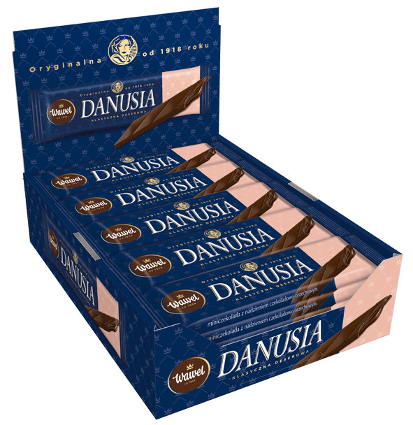 35 x WAWEL Danusia Classic filled bar BOX 38g x 35 / 1330g / 1.33kg