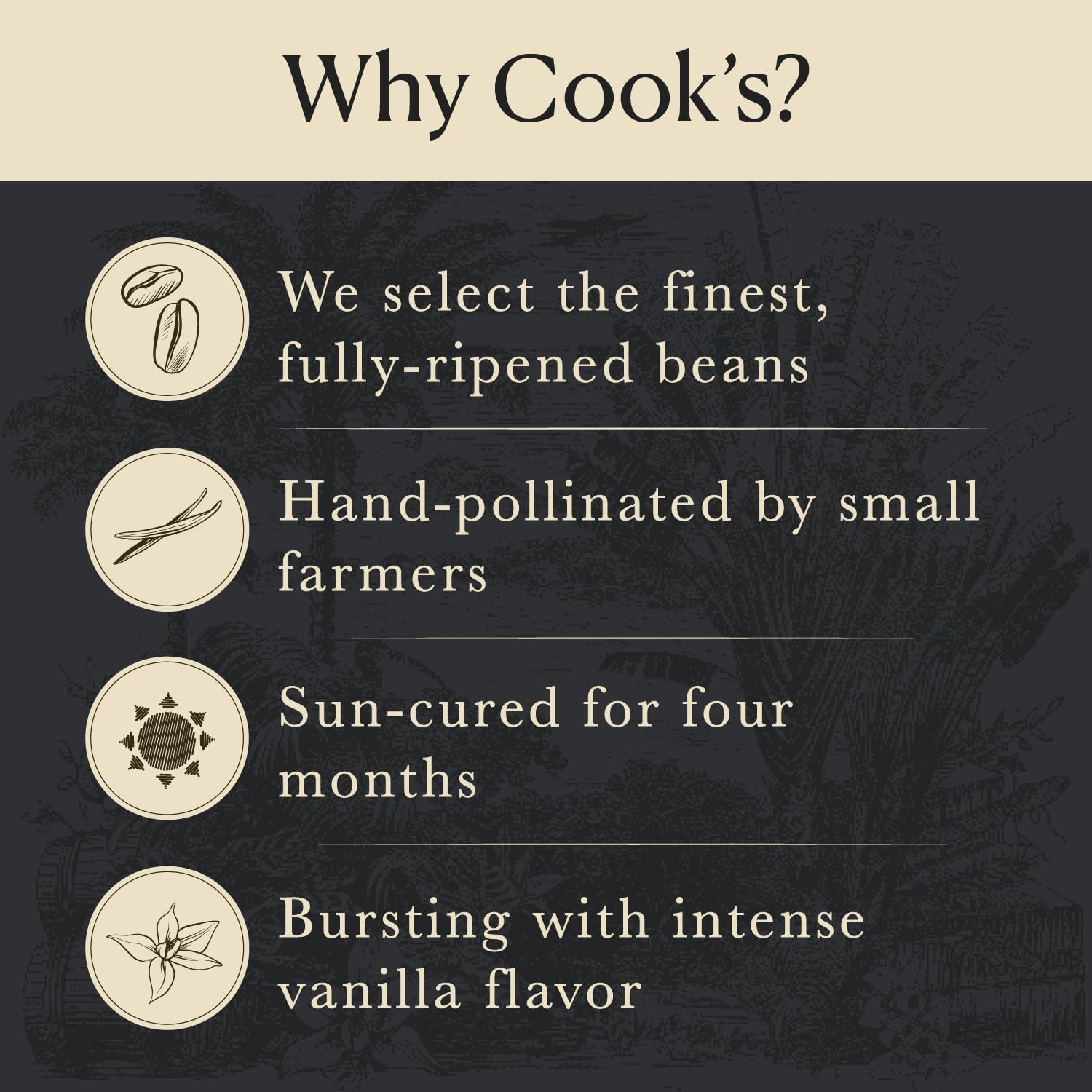 Cook’S, Organic Vanilla Powder, World’S Finest Gourmet Fresh Premium Vanilla, 4.