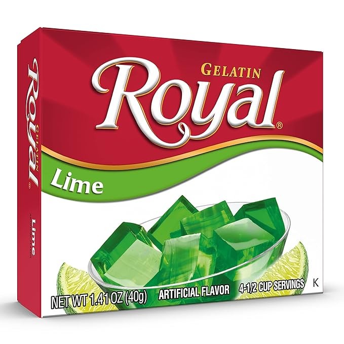 Royal Gelatin Dessert Mix, Lime, 1.4 oz