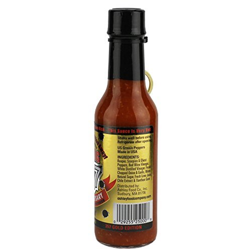 Mad Dog 357 Gold Edition Hot Sauce, Over 1 Million Scoville, Carolina Reaper,