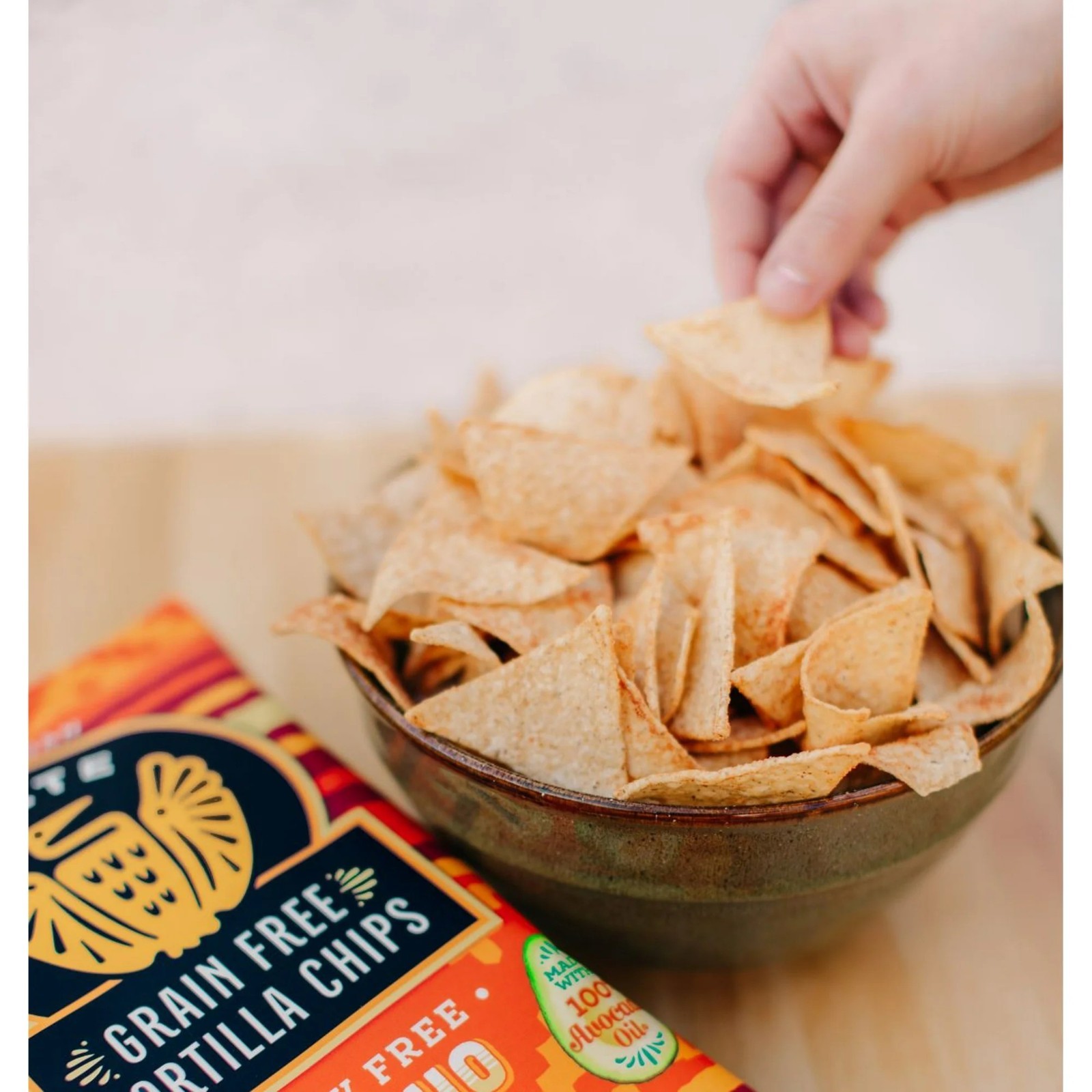 SIETE Dairy Free NACHO TORTILLA CHIPS Grain Free 5 oz Bag – 5 PACK