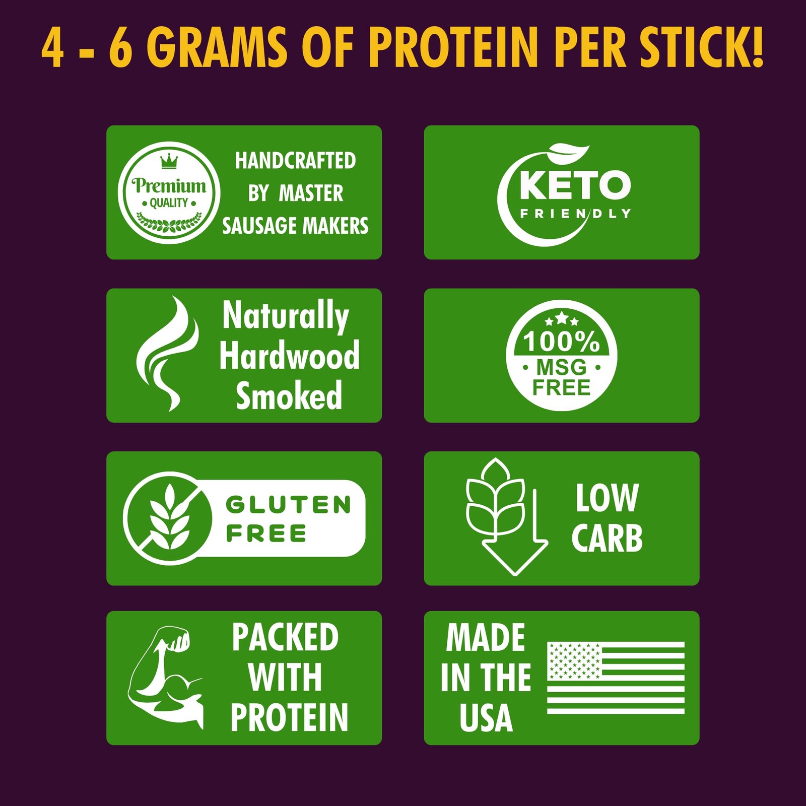 30-Pack Jerky Variety Pack Meat Sticks – Birthday Gifts for Men – Low Carb, H…