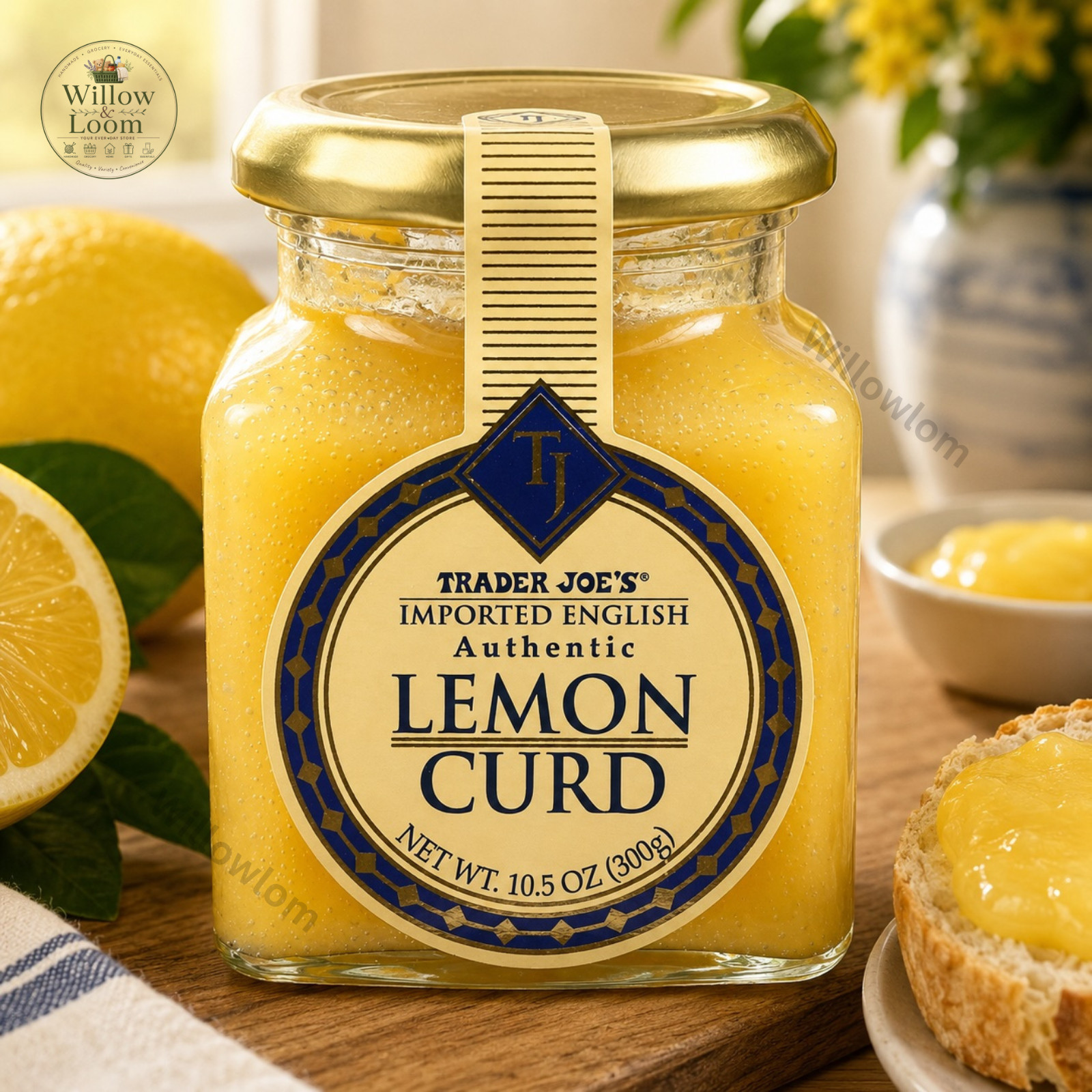 Pack of 2 Trader Joe’s Lemon Curd Imported English Authentic 10.5 oz Each Jar