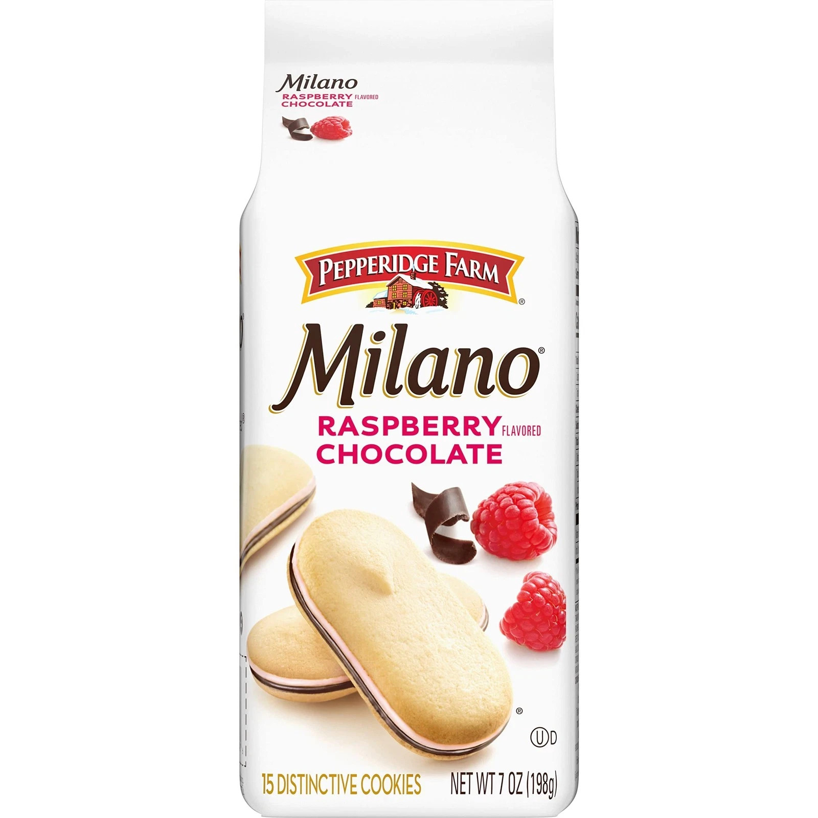 Pepperidge Farm Milano Cookies, 7 Ounce (Pack of 1), Raspberry Chocolate