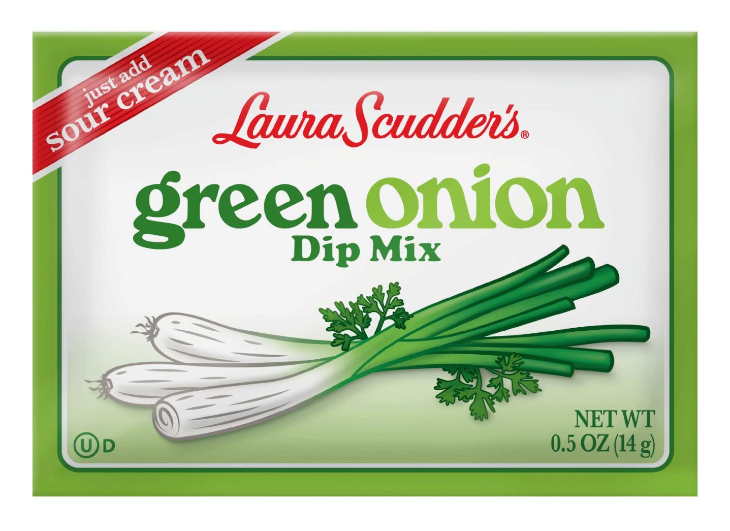Laura Scudders Green Onion Dry Dip Mix and Seasoning – Great For 4 X 14 Grams