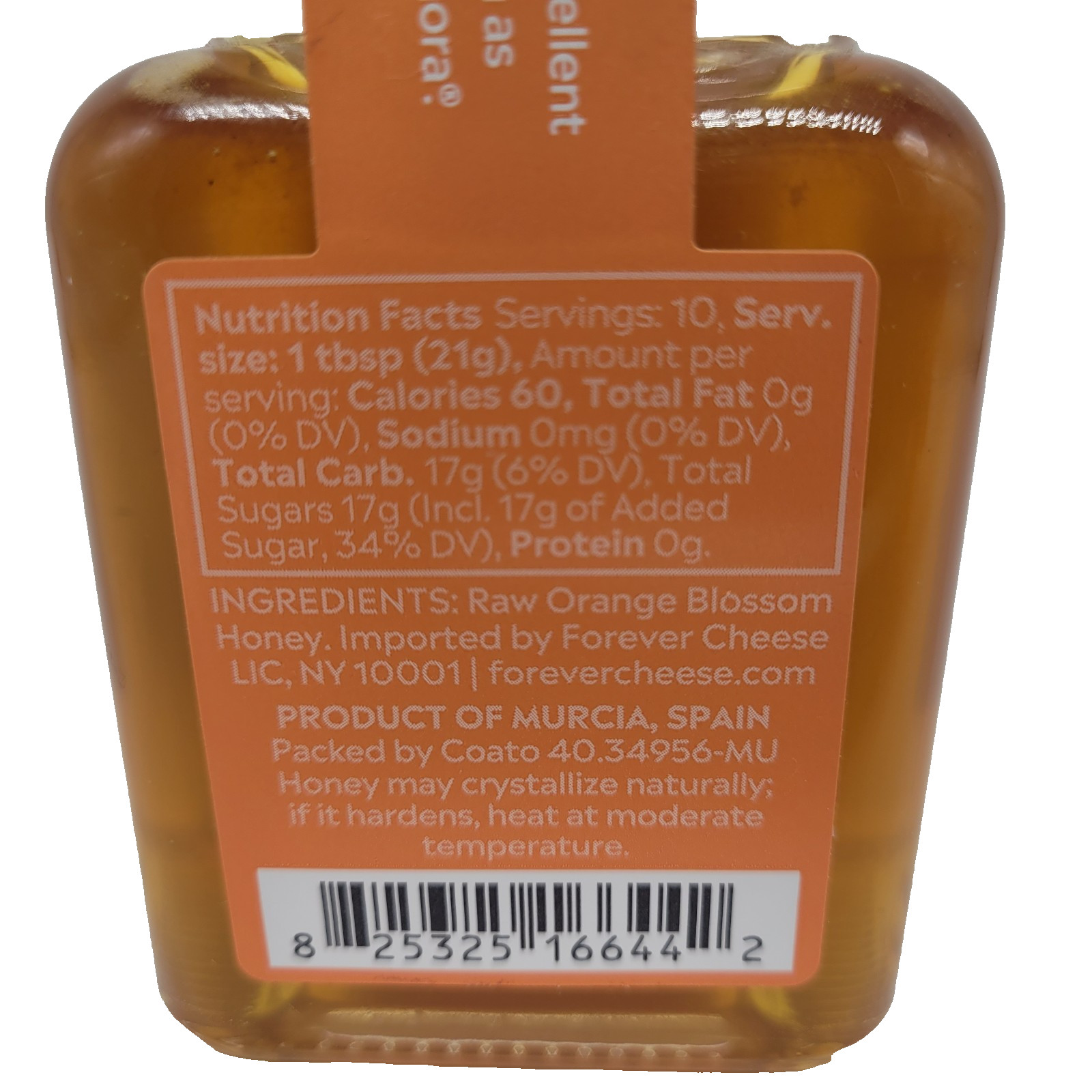 Mitica Orange Blossom Honey 7 oz Glass Jar Exp 1/2027