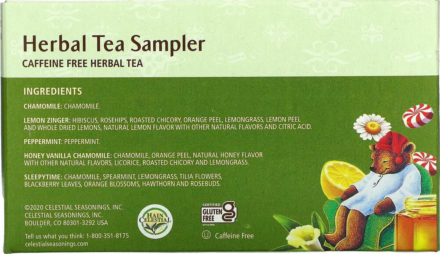 Celestial Seasonings Herbal Tea Sampler (Pack of 3)