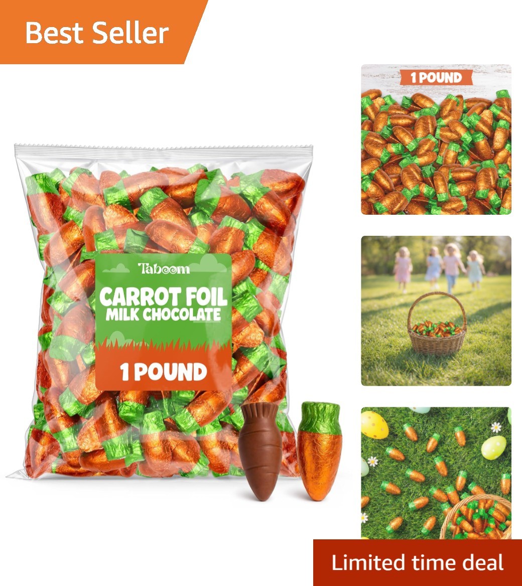 Individually Wrapped Milk Chocolate Carrots – Perfect for Easter Celebrations