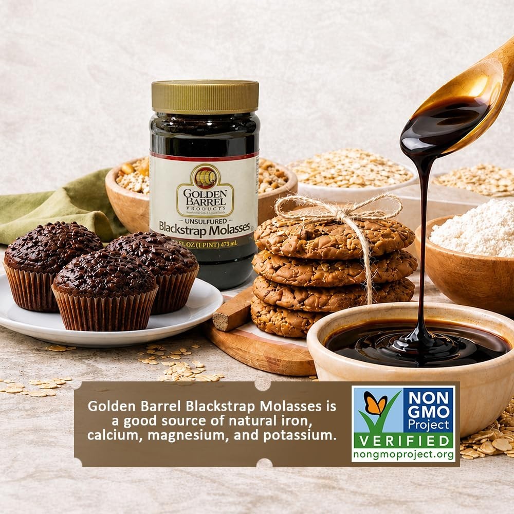 16 oz Blackstrap Molasses – Natural Sweetener for Baking & Cooking