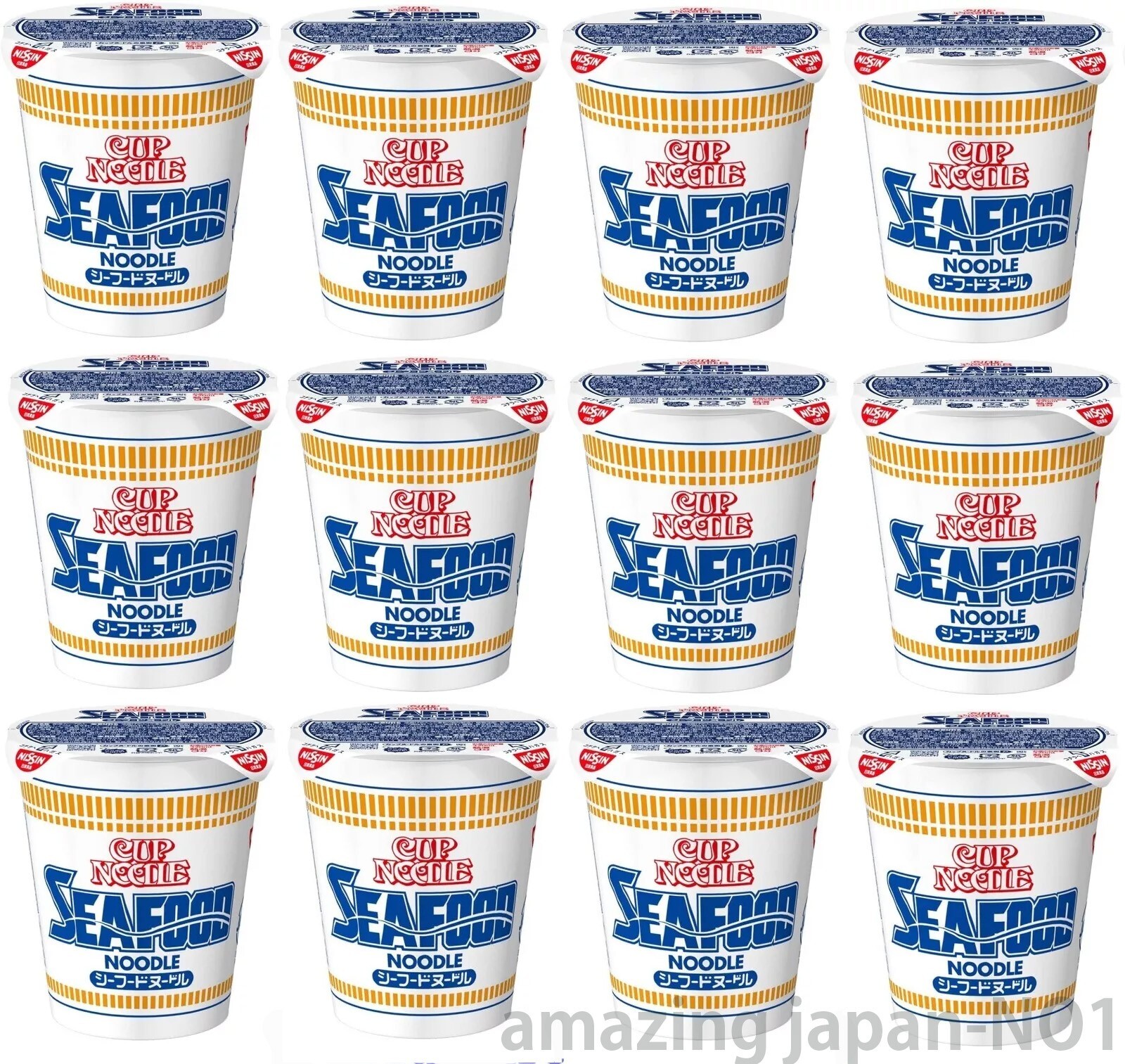 NISSIN CUP NOODLE SEAFOOD 75G X 12 PIECE 1 PACK INSTANT RAMEN NOODLES BRAND NEW