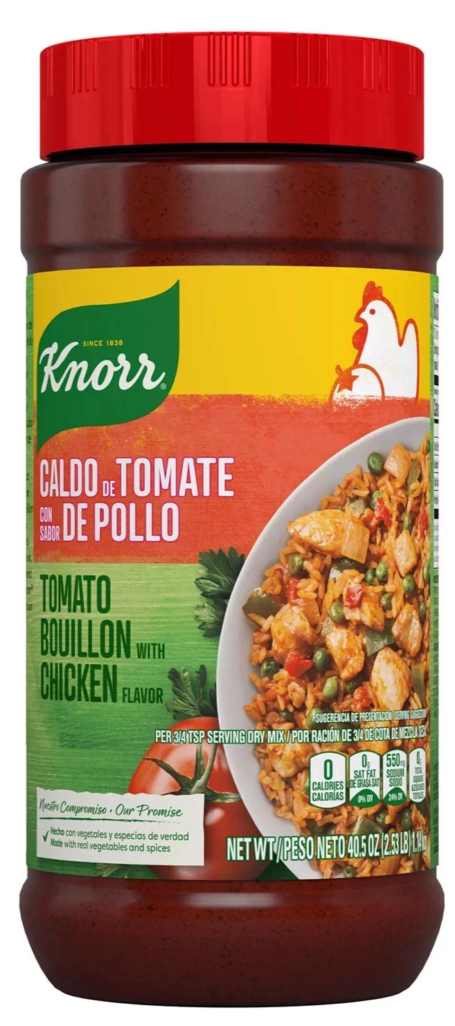 Knorr Granulated Tomato Bouillon with Chicken Flavor 40.5 oz(Pack of 2)~01/2027