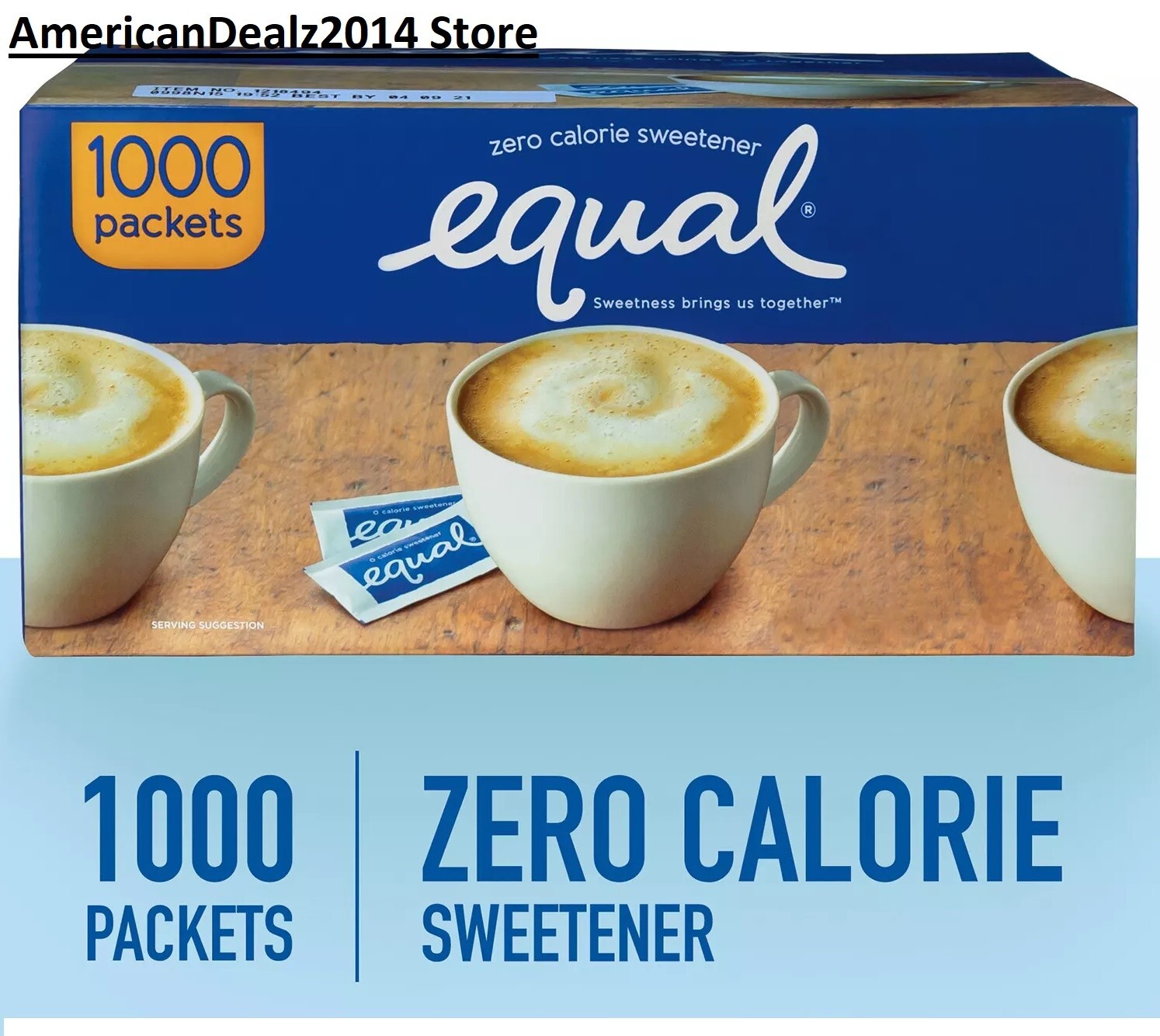 Equal Zero Calorie Sweetener (1,000 ct.) FREE SHIPPING