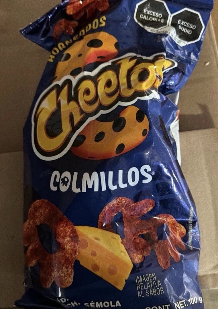 LOT X 5 28 g. Cheetos Colmillos Botana Mexicana Queso Importada BB-07 -26👍