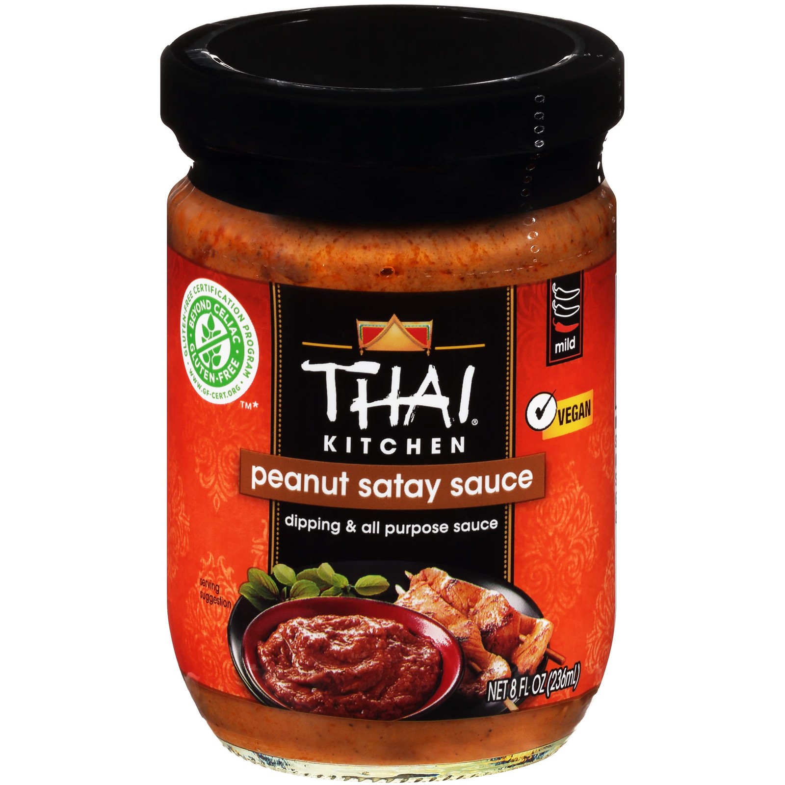 Thai Kitchen Gluten Free Peanut Satay Sauce, 8 fl oz 8 Fl Oz (Pack of 1)