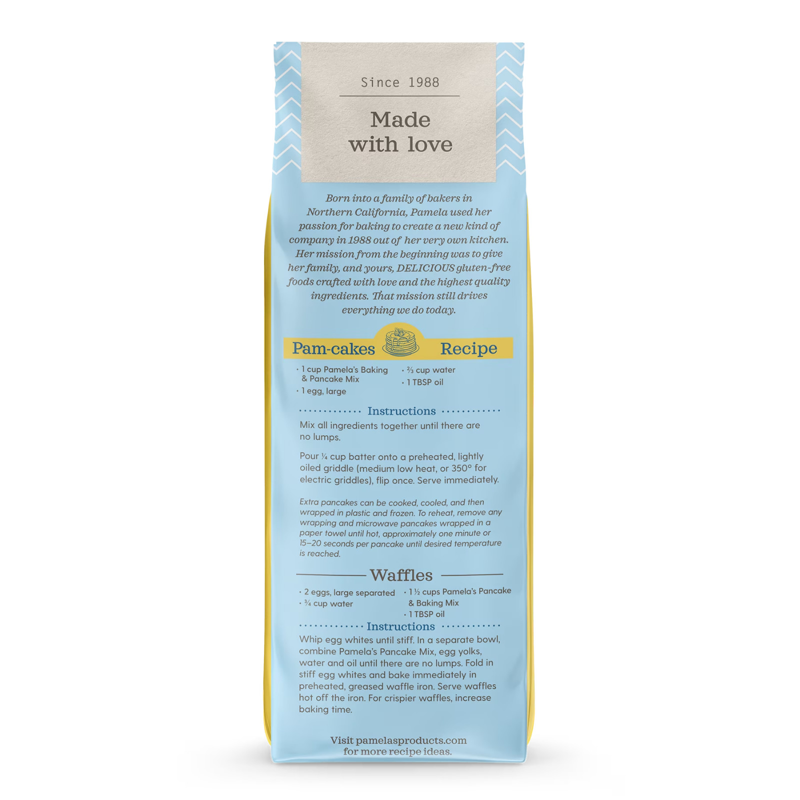 Pamela’s Gluten-Free Pancake and Baking Mix, 24 oz Bag