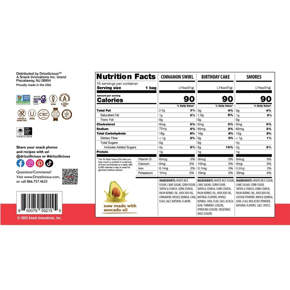 Mini Rice Cake Variety Pack – 11.1oz/15ct