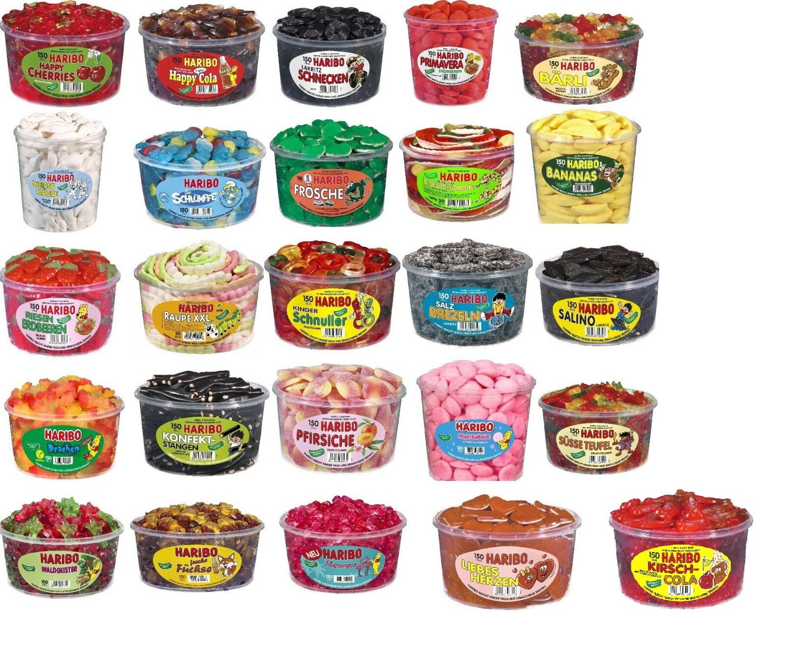 german HARIBO fruit gummy or licorice in XL Boxen to select (960g -1550g) New