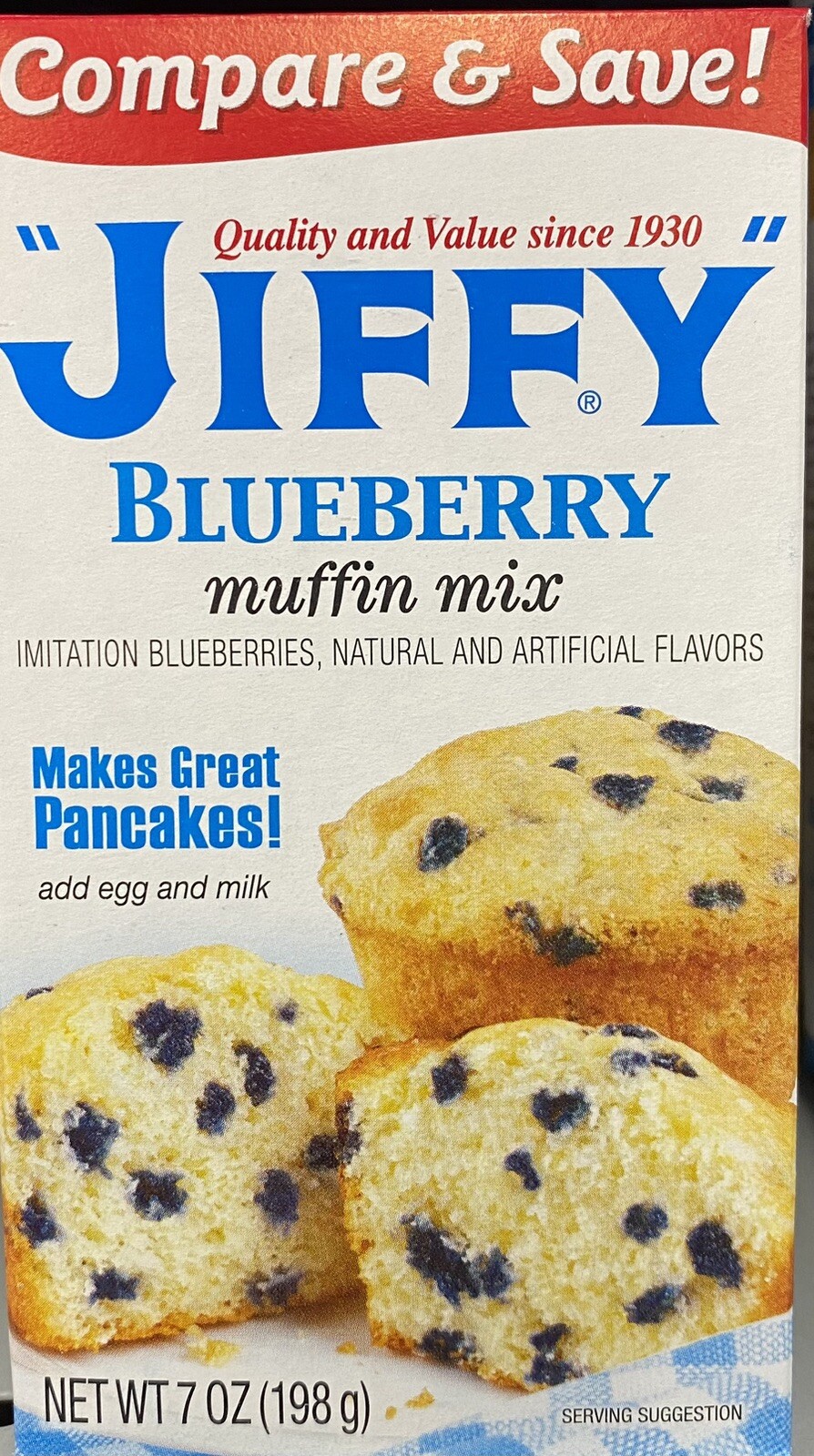 1 Box Jiffy BLUEBERRY MUFFIN Mix 7 Oz Baking – FREE SHIPPING