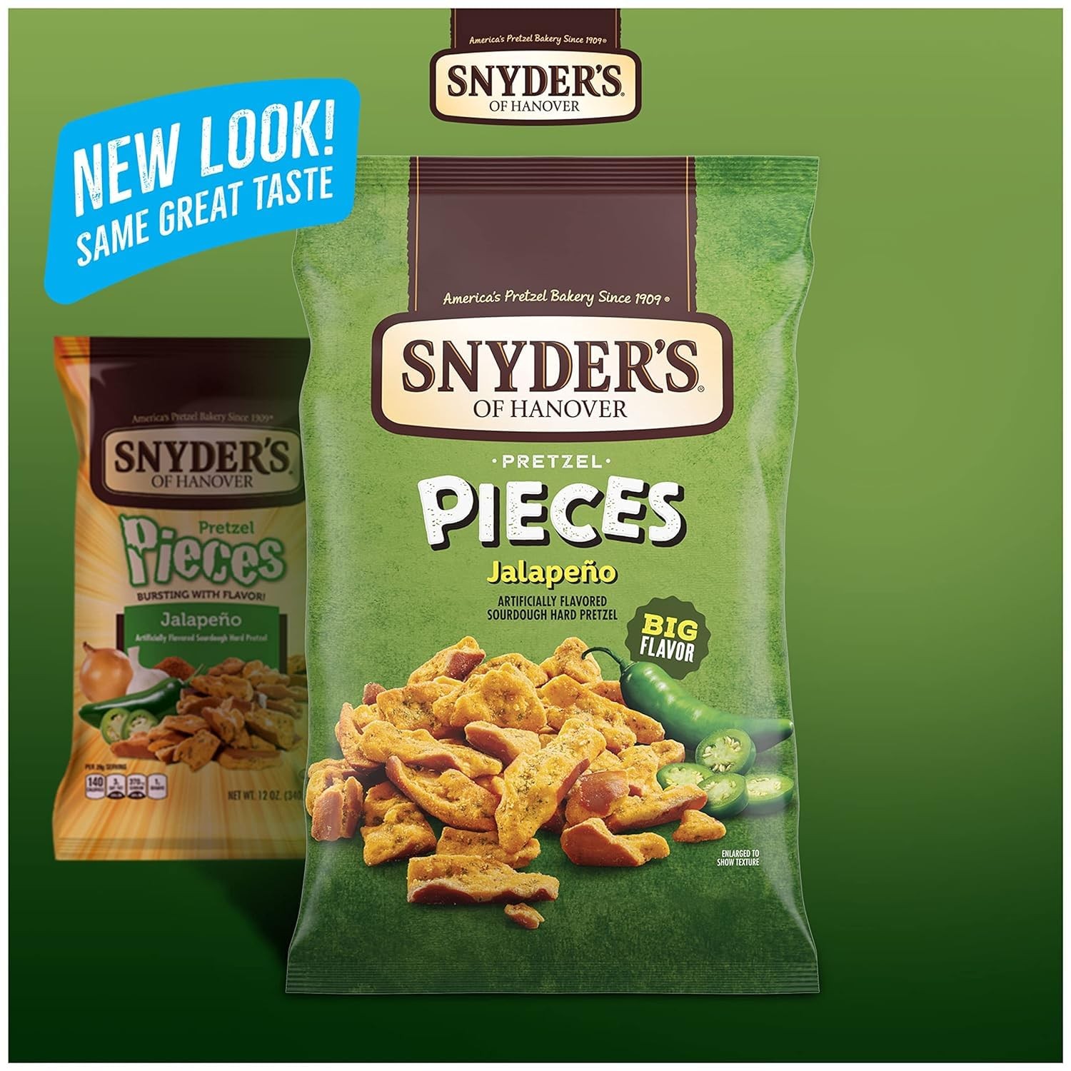 Snyder’s of Hanover Pretzel Pieces, Jalapeno, 2.25 oz Pack 12 bundled by…
