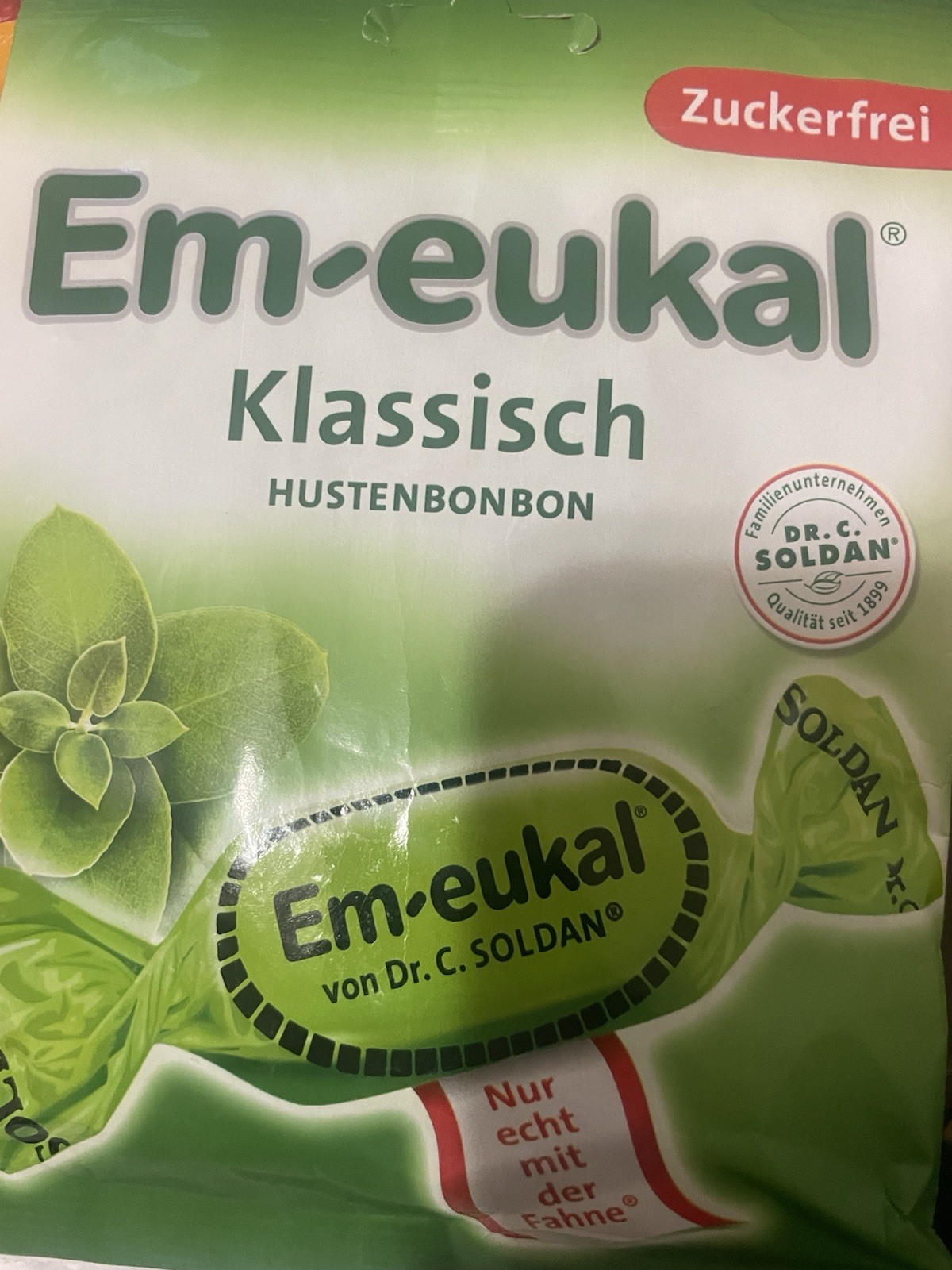 Dr.C.Soldan Em-Eukal throat lozenges: CLASSIC -75g