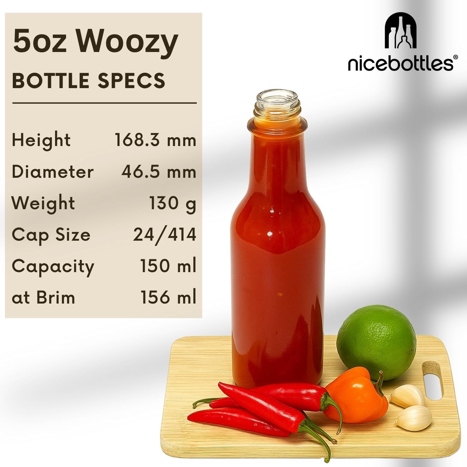 Hot Sauce Bottles 48 Pack – Homemade Sauce Storage