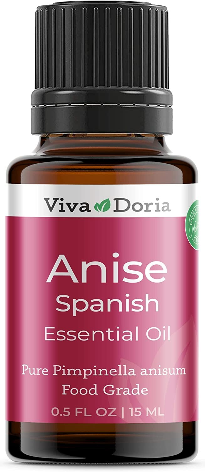 Viva Doria Pure Anise Essential Oil, Food Grade, 0.5 Fl Oz.
