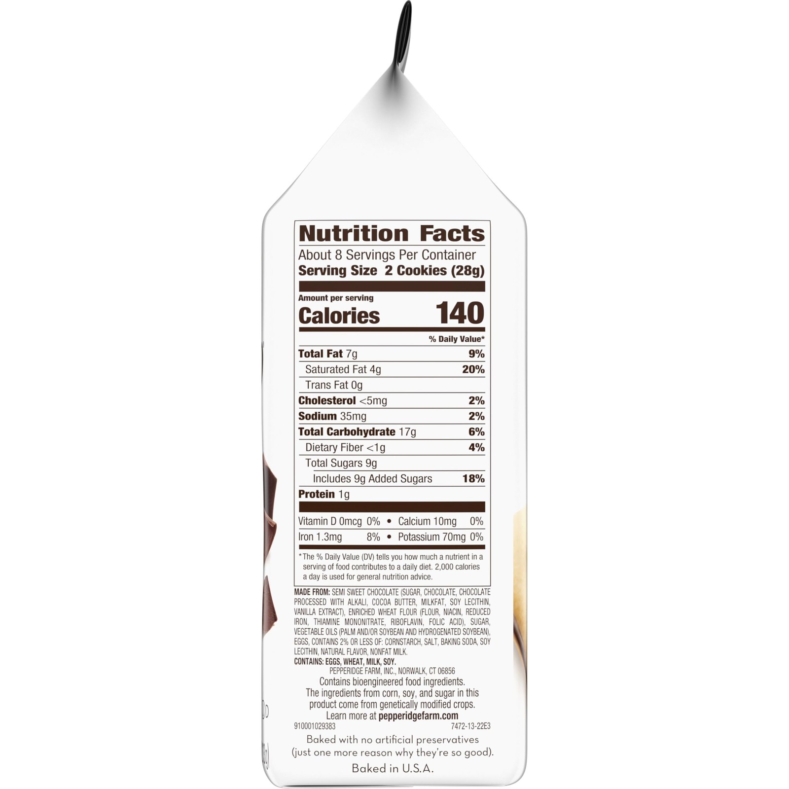 Pepperidge Farm Milano Double 7.5 Ounce (Pack of 1), Dark Chocolate