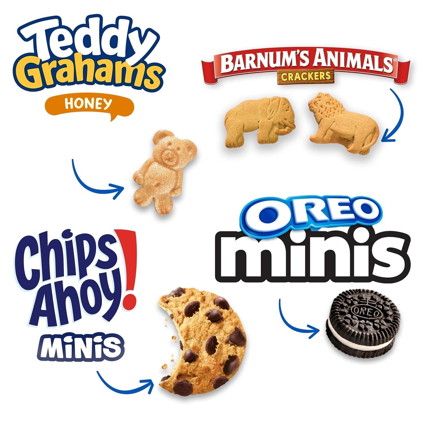 Kids’ Favorite Assorted Snack Variety Pack – OREO, CHIPS AHOY! & More – 30 Packs