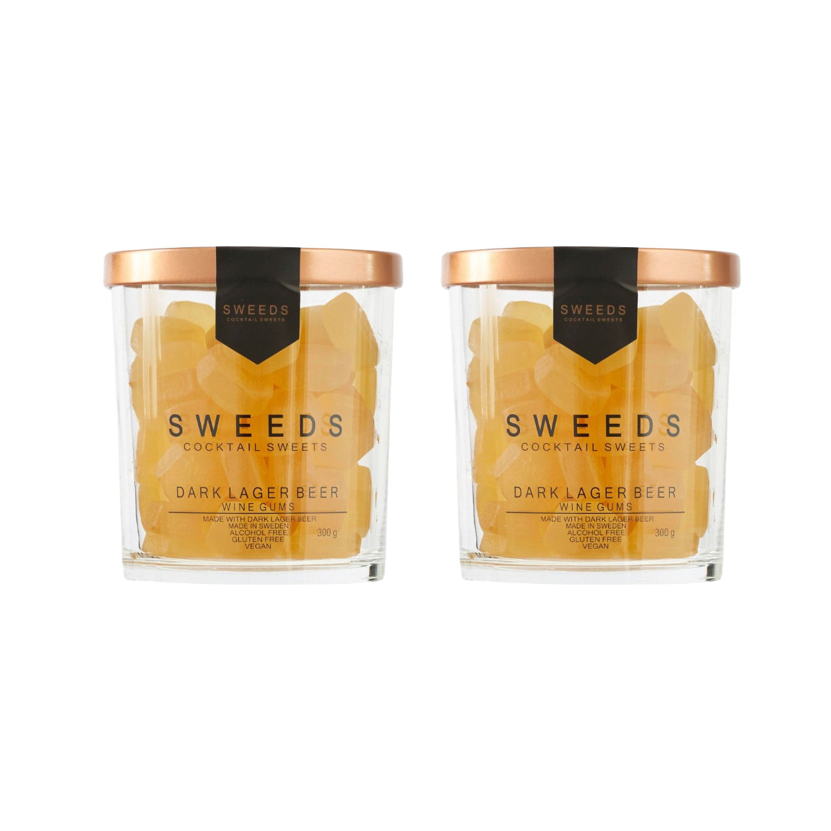 2x SWEEDS Beer Candy 300g | Nordic IPA Candy in Glass Jar Vegan Gift from Sweden
