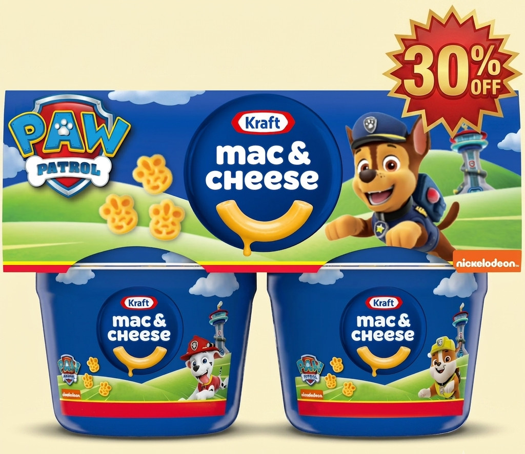Kraft Nickelodeon Paw Patrol Mac and Cheese, 4 Cups, for Easy Dinner or Dinner S