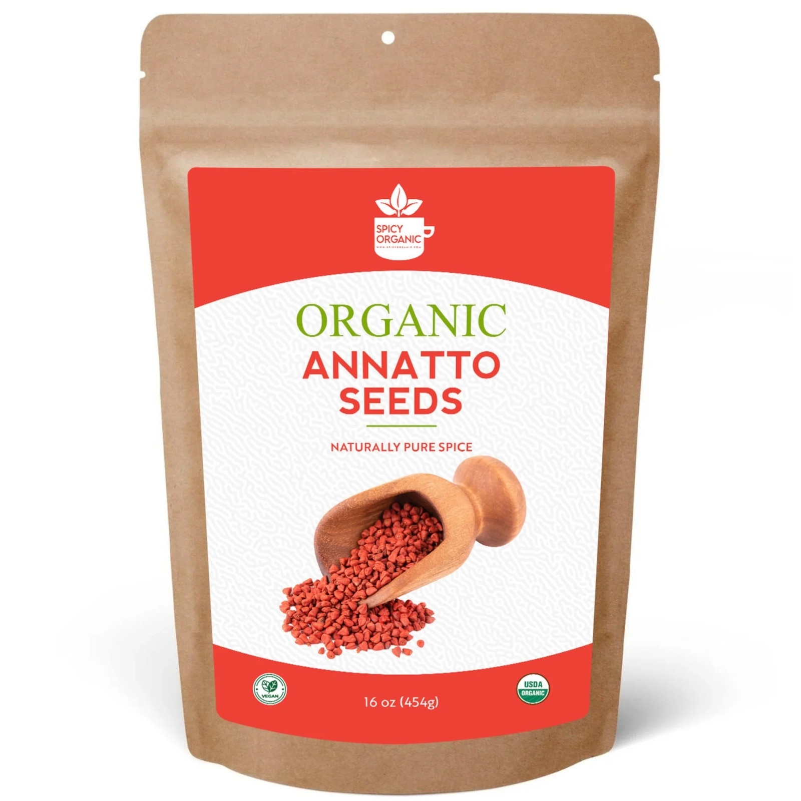 Spicy Organic Annatto Seeds 16 oz | USDA Organic