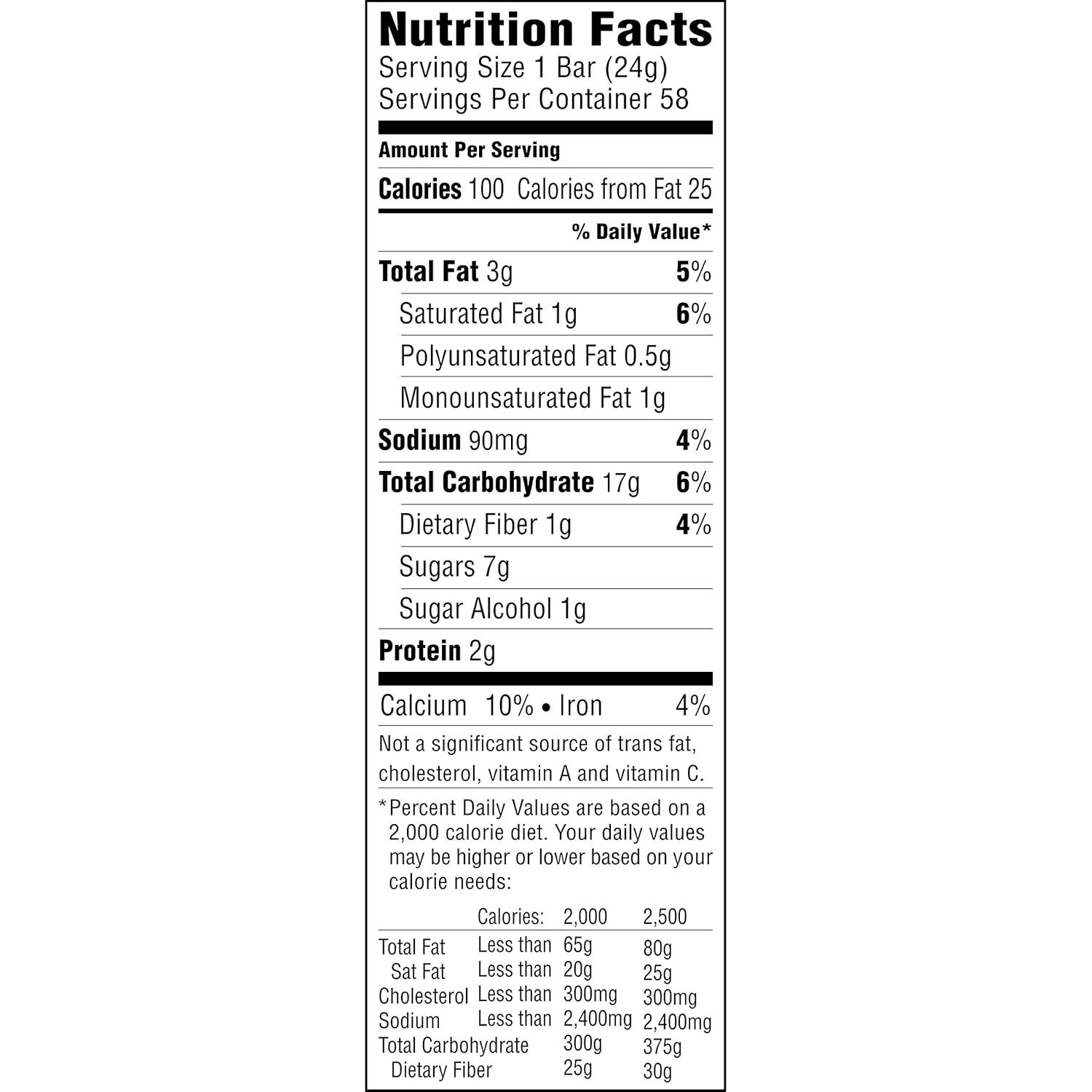 Peanut Butter Chocolate Chip Chewy Granola Bars – 58 Individually Wrapped Snacks
