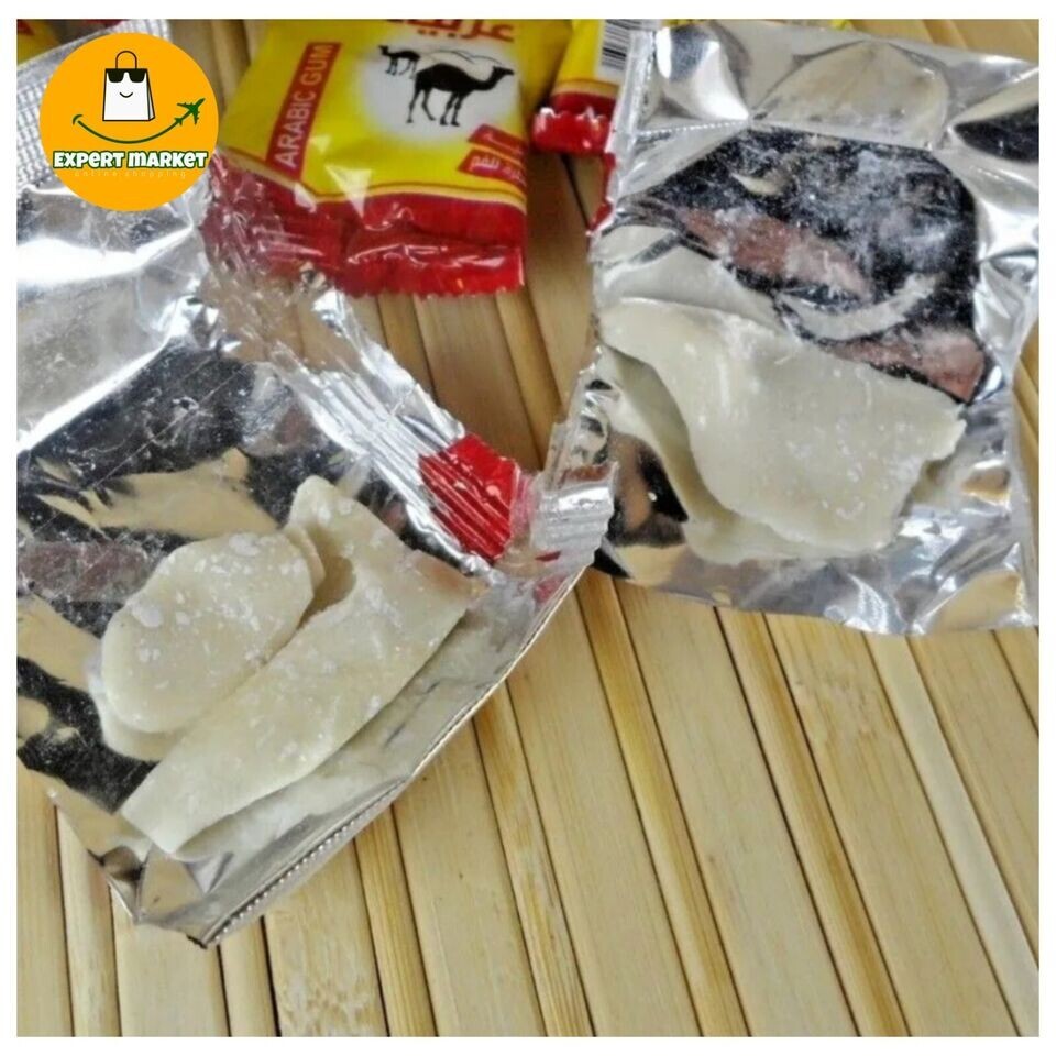 Natural Arabic Chewing Gum – 100% Original -Sugar-Free 3g × 48 Pieces علكة عربية