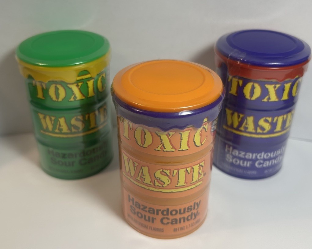 TOXIC WASTE | 3-Pack Toxic Waste Special Edition Drums of Assorted Sour Candy –