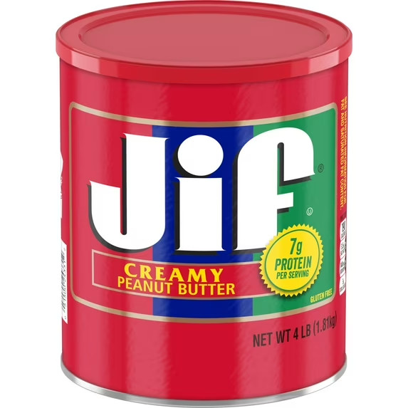 Jif Creamy Peanut Butter, 4-Pound Can | Pack of 1