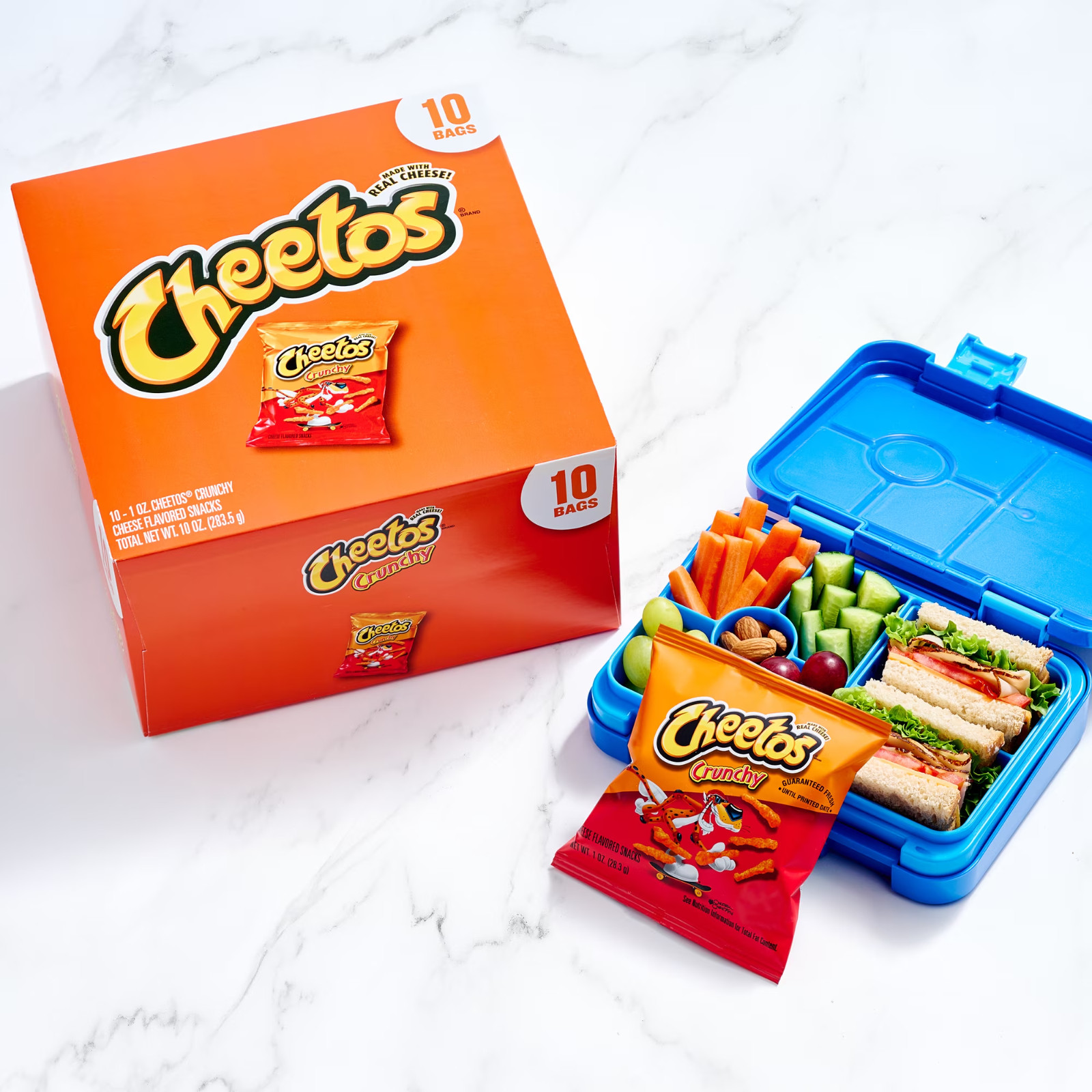 Cheetos Crunchy Cheese Flavored Snacks, 1 oz 10 Count Free Shipping