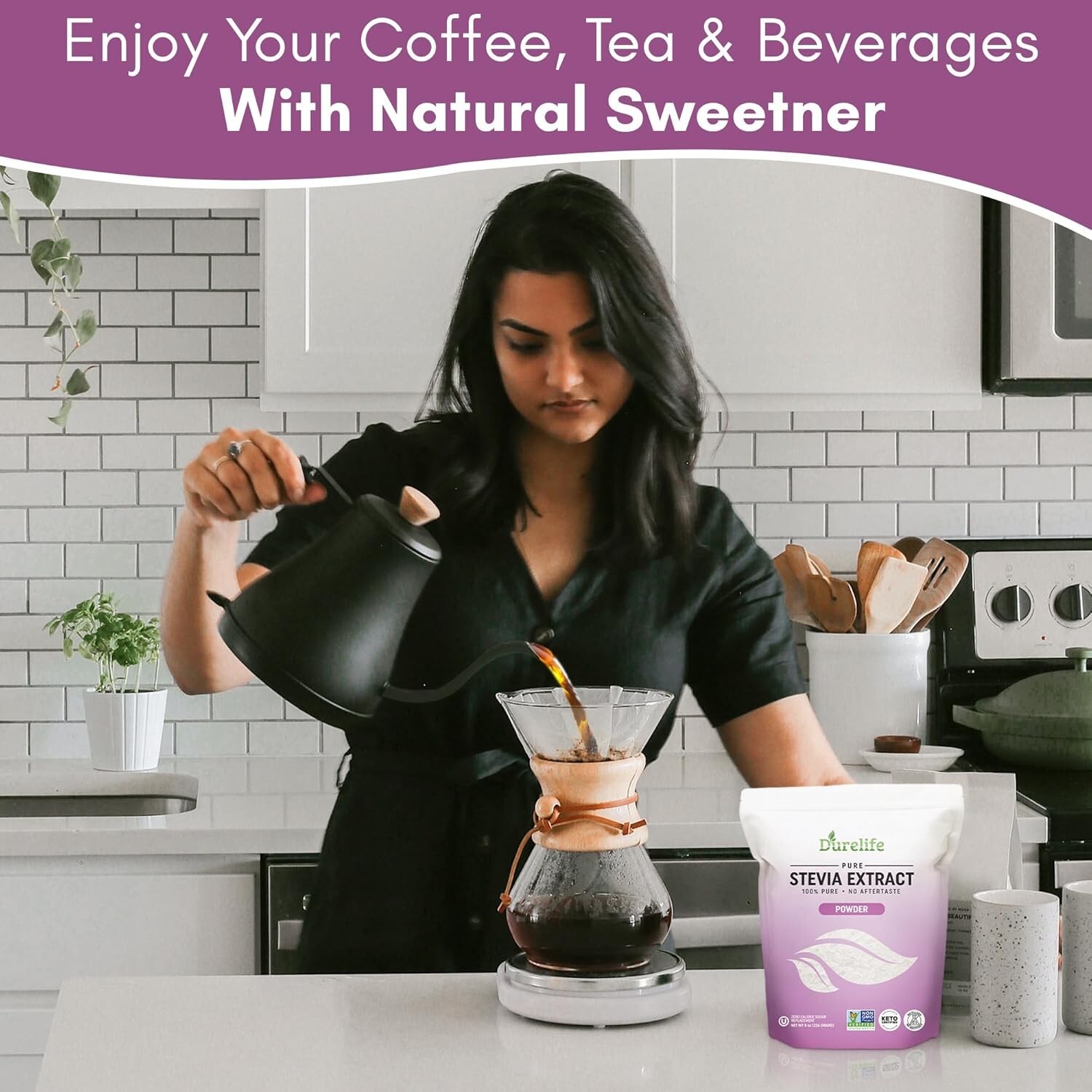Durelife 100% Pure Stevia extract sweetener 8 oz
