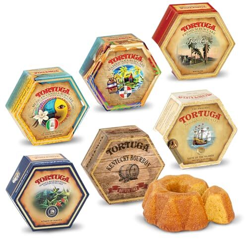 TORTUGA Provenance Rum Cake Variety Pack – 4 Assorted Flavor Names , Sizes